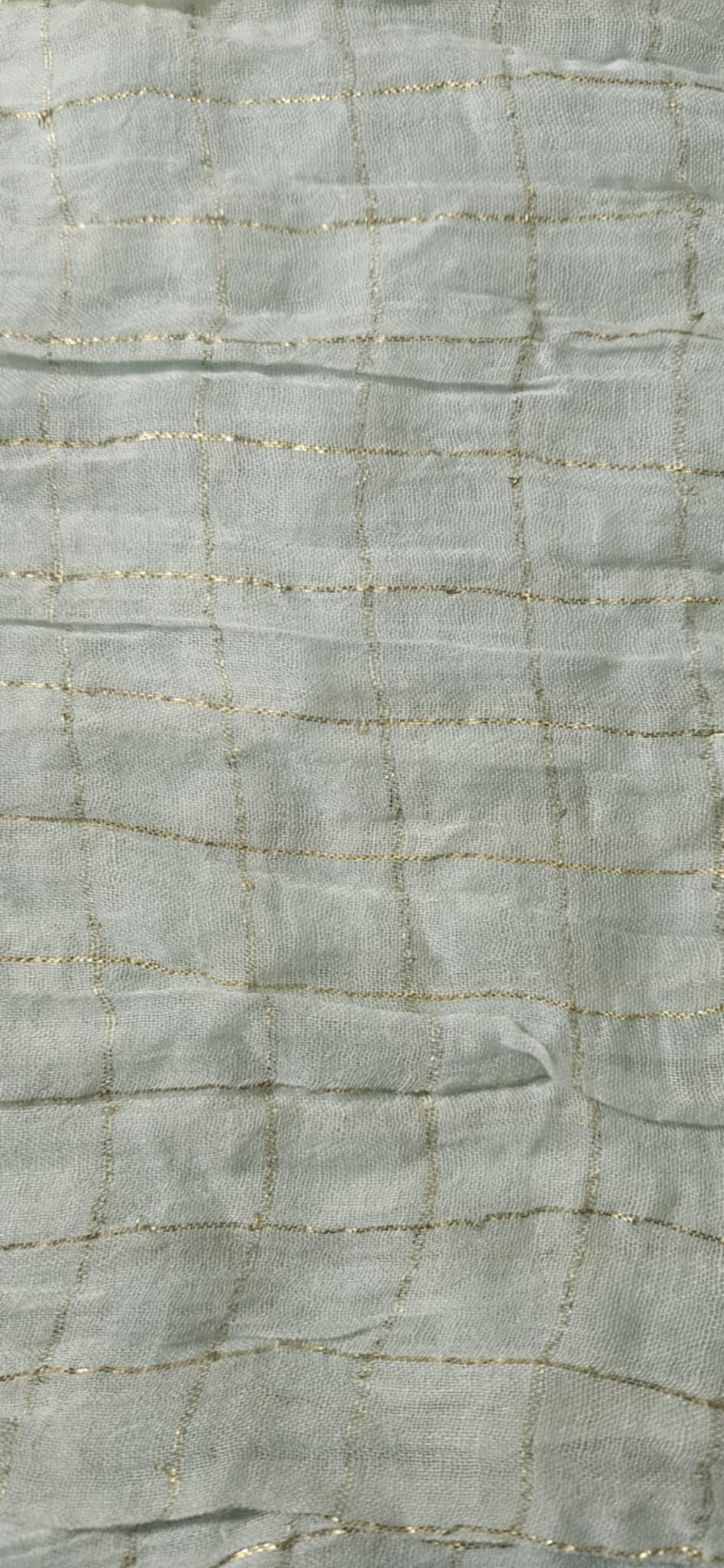 Mint Green w-Gold Stripe Infinity Scarf