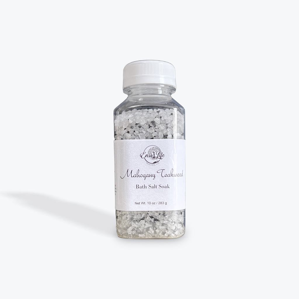 Mahogany Teakwood Bath Salt Soak