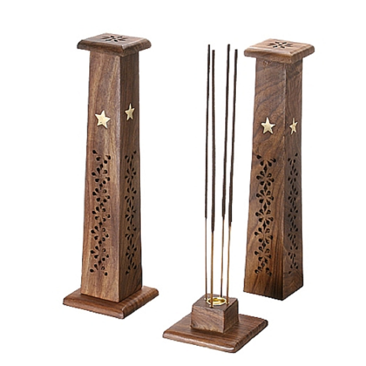Square Jali Star Tower Incense Burner