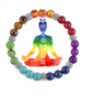 Seven Chakra Balancing Bracelet w/21 Semi-precious Stones