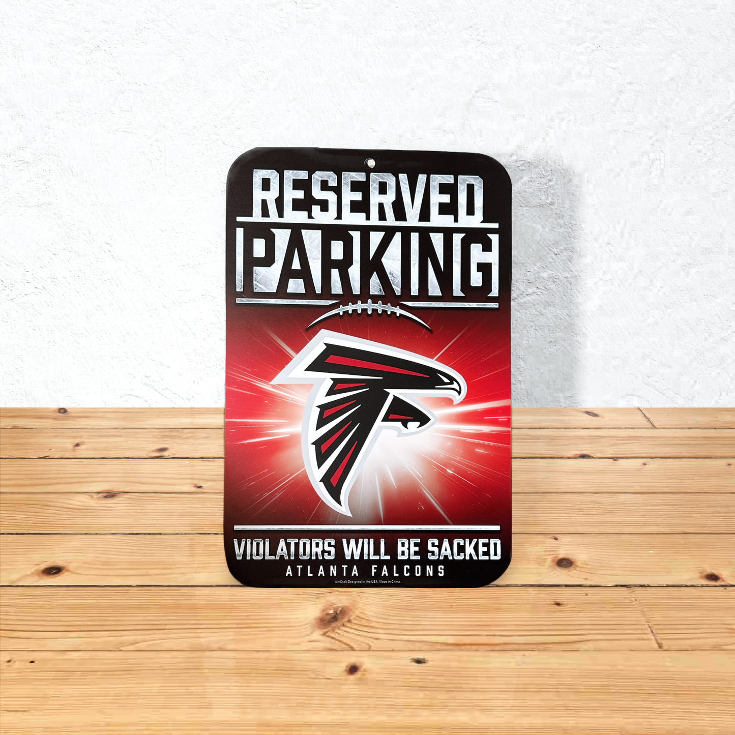 Atlanta Falcons Officially Licensed Reserved Parking Sign