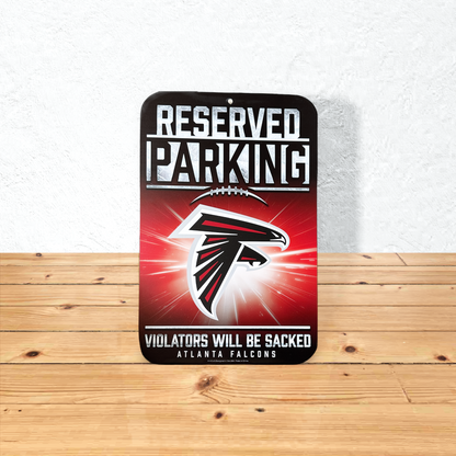 Atlanta Falcons Officially Licensed Reserved Parking Sign