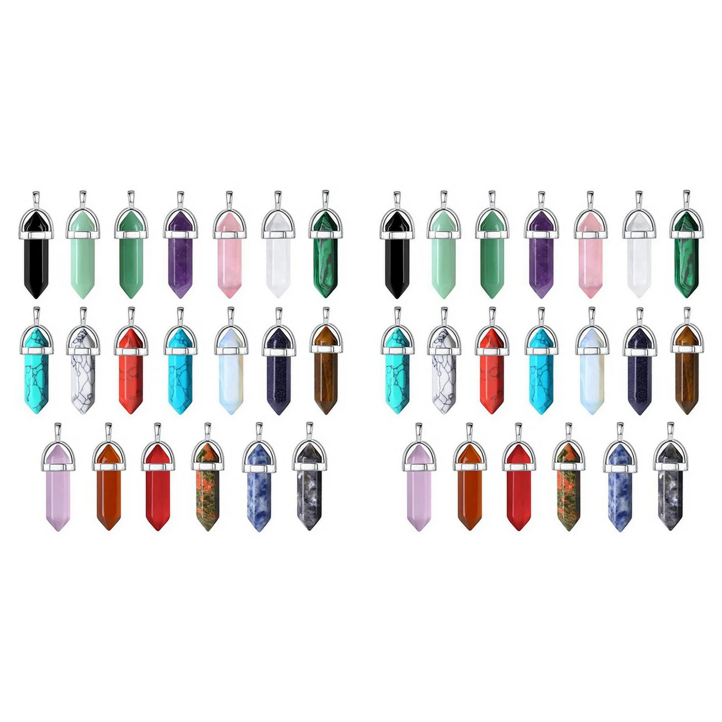 Crystal Gemstone Pendant Necklace