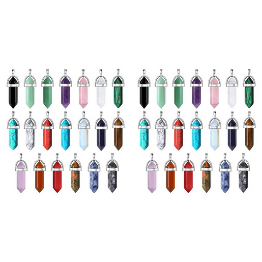 Crystal Gemstone Pendant Necklace