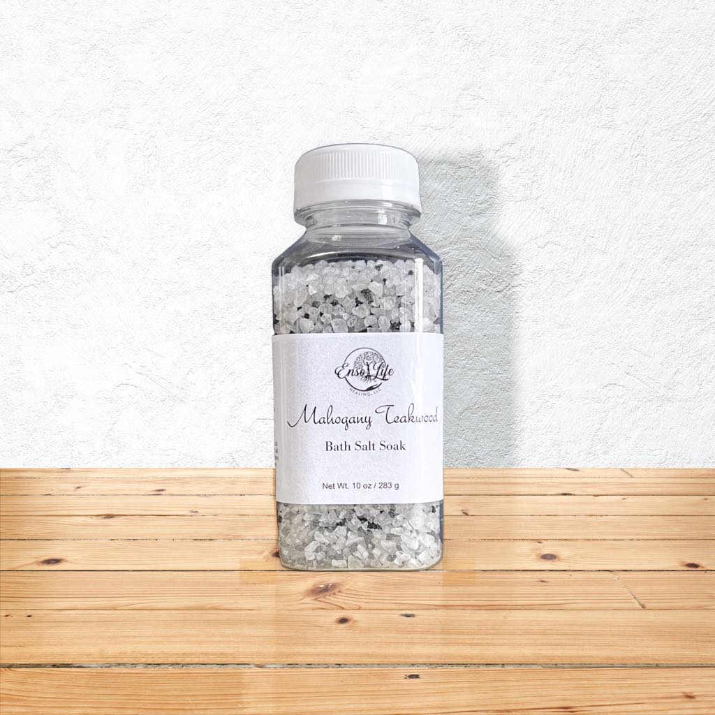 Mahogany Teakwood Bath Salt Soak