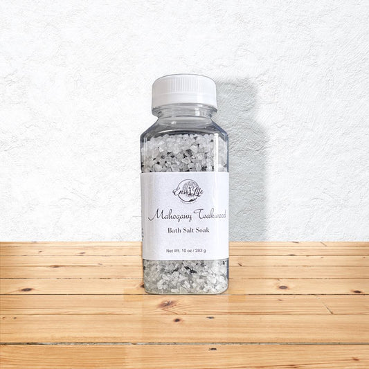 Mahogany Teakwood Bath Salt Soak